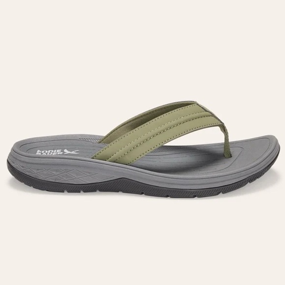 Mens Break Point 2 Flip Flops Green Sandals Comfortable Walking Summer 11 NWT - Picture 2 of 10
